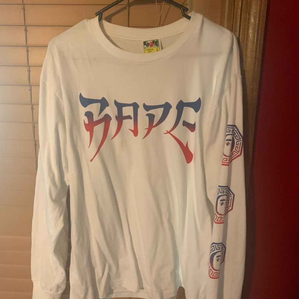BAPE long sleeve men’s L shirt.